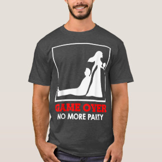 Game Over Bride and Groom Wedding T-Shirt