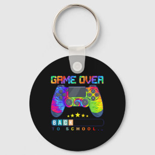 Game Over Byck To School Fun Kids First Day School Key Ring