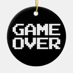 Game Over Ceramic Tree Decoration