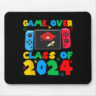 Game Over Cl Of Video Gamer Students Funny Graduat Mouse Mat