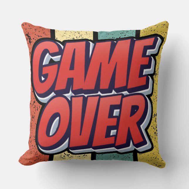 Game over. cushion (Front)