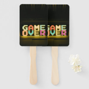 Game Over Cute Simple Pixel Art Pixel Arts Easy De Hand Fan