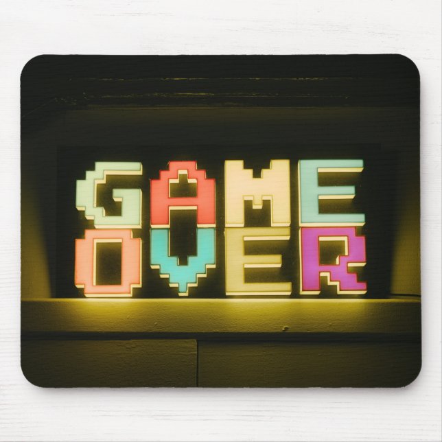Game Over Cute Simple Pixel Art Pixel Arts Easy De Mouse Mat (Front)