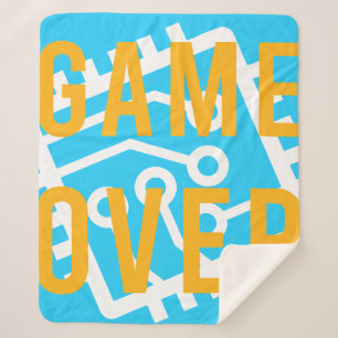 Game Over Digital Circuit Sherpa Blanket