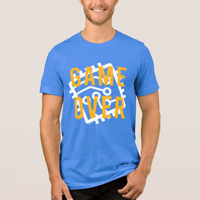 Game Over Digital Circuit Tri-Blend Shirt (Front)
