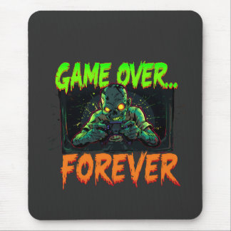 Game Over Forever Zombie Gamer Mouse Mat