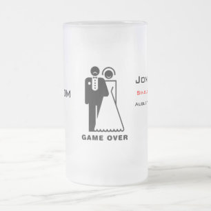 Game Over Frosted Mug - Sad Groom
