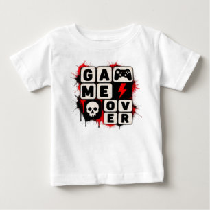 Game Over – Funny Gaming Typography T-Shirt