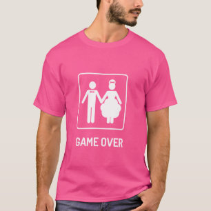 Game Over Funny Wedding Bachelor Groom Party For M T-Shirt