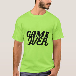 Game Over Gaming Typography T-Shirt