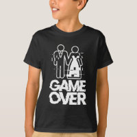 Game Over Glitch Bride Groom Funny Wedding