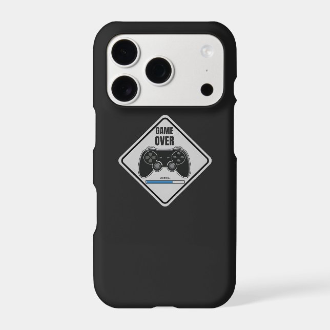 Game Over Grey  iPhone Case (Back)