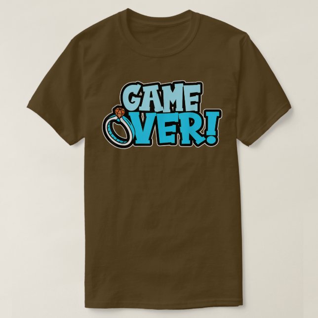 Game Over Groom  T-Shirt (Design Front)