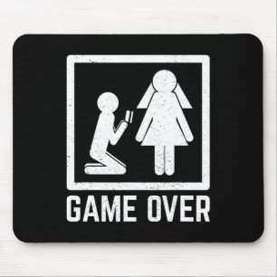 Game Over Groomsmen Celebration Marriage Booze Smo Mouse Mat