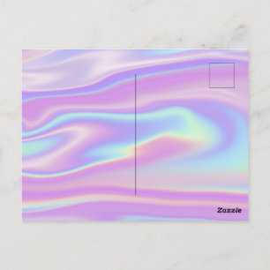 Game Over Holographic Funny Save The Date Wedding  Postcard