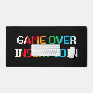 Game Over Insert Coin Desk Mat