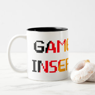 Game Over Insert Coin Two-Tone Coffee Mug