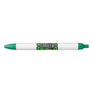 Game Over, Level Up: Pixelated Retro Game World Black Ink Pen