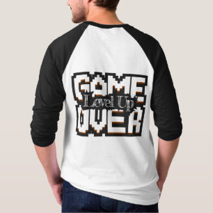 Game Over, Level Up: Pixelated Retro Game World T-Shirt