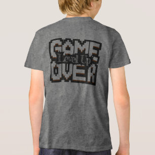 Game Over, Level Up: Pixelated Retro Game World Tri-Blend Shirt