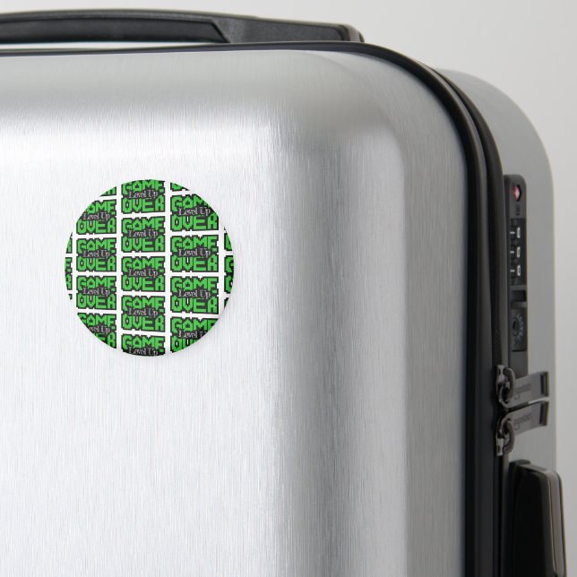 Game Over, Level Up: Retro Pixel Sandbox Adventure Magnet (In Situ (Luggage))