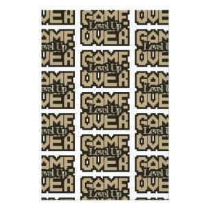 Game Over, Level Up: Retro Pixel Sandbox Adventure Photo Print