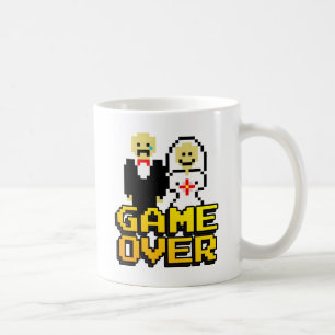Game over marriage (8-bit) coffee mug