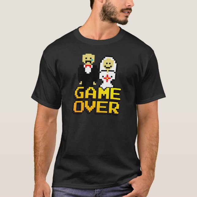 Game over marriage (8-bit) T-Shirt (Front)
