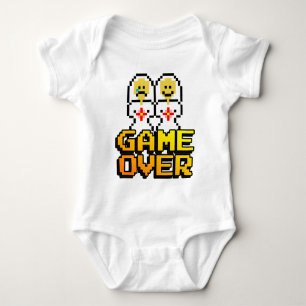 Game Over Marriage (Lesbian, 8-bit) Baby Bodysuit