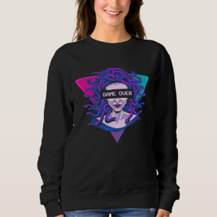 Game Over Medusa Indie Alt Aesthetic Vaporwave Ebo Sweatshirt