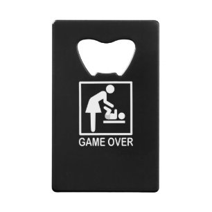 Game Over Mum Funny Black and White Pictogram