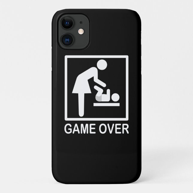 Game Over Mum Funny Pictograph Case-Mate iPhone Case (Back)