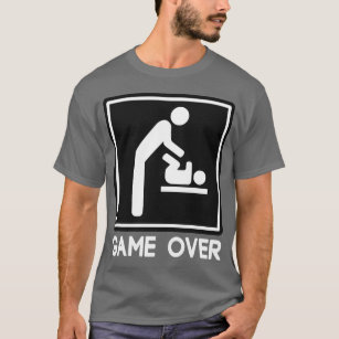 Game Over New Baby for Parent Dad T-Shirt
