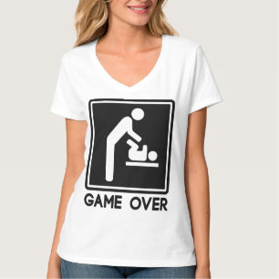 Game Over New Baby for Parent Dad T-Shirt