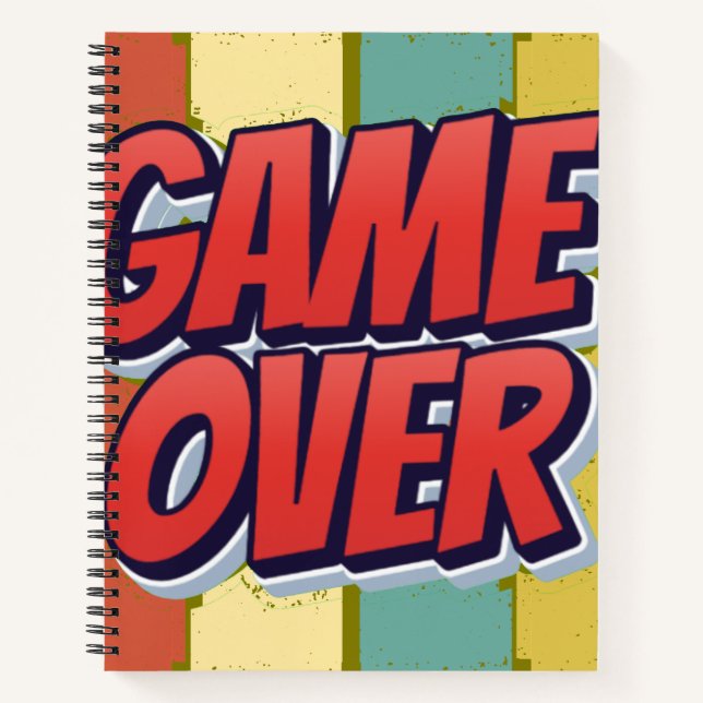Game over. notebook (Front)