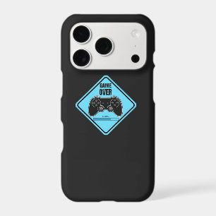 Game Over Pastel Blue  iPhone Case