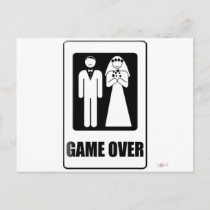 Game Over Postcard