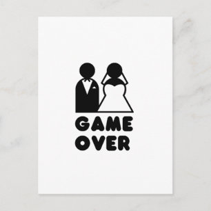 GAME OVER POSTCARD