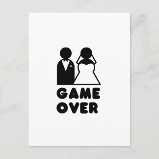 GAME OVER POSTCARD