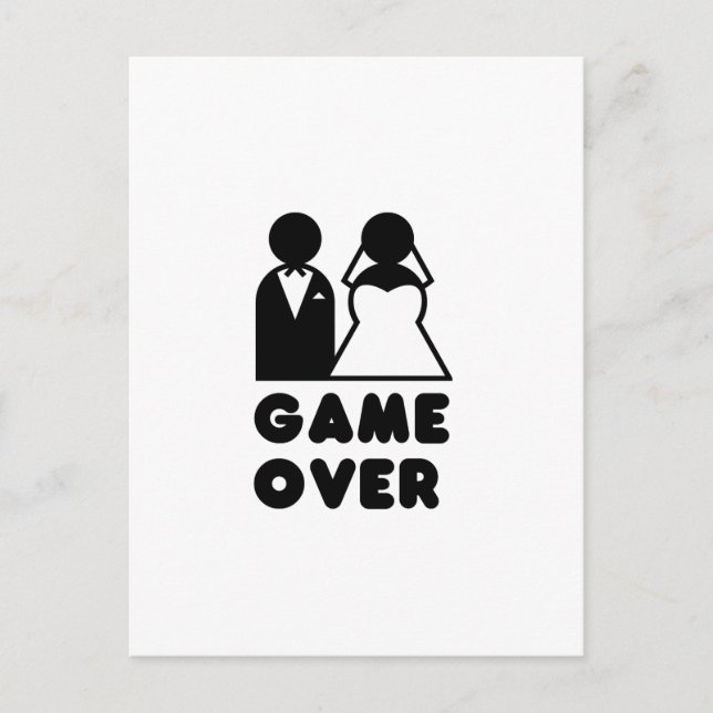 GAME OVER POSTCARD (Front)