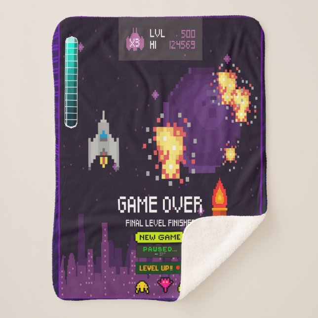 Game over purple blanket (Front)