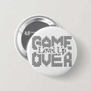 Game Over: Restore Old-School Fun, Level Up Today 6 Cm Round Badge