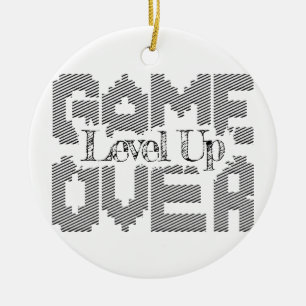Game Over: Restore Old-School Fun, Level Up Today Ceramic Tree Decoration