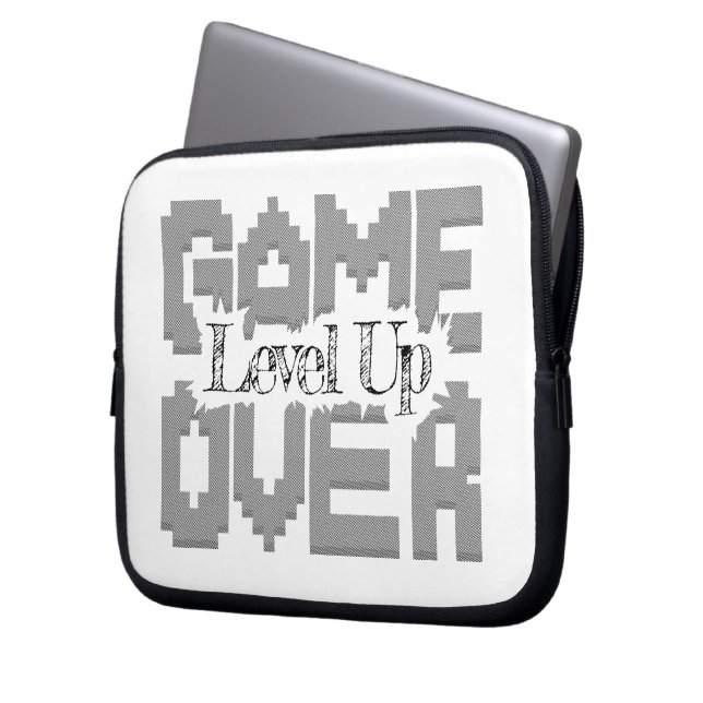 Game Over: Restore Old-School Fun, Level Up Today Laptop Sleeve (Front Left)