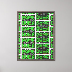 Game Over: Revive Classic Games & Level Up Ur game Canvas Print