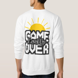 Game Over: Revive Old Games, Level Up Your Game Sweatshirt