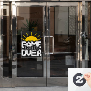 Game Over: Revive Old Games, Level Up Your Game Window Cling