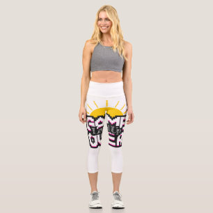Game Over, Revive retro games with, level up Capri Leggings