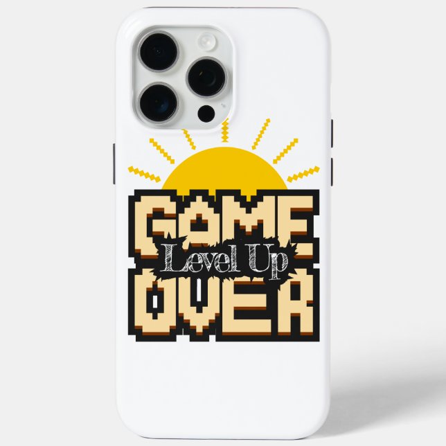 Game Over, Revive retro games with, level up Case-Mate iPhone Case (Back)