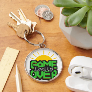Game Over, Revive retro games with, level up Key Ring
